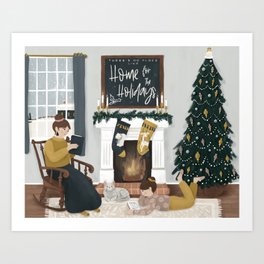 Home for the Holidays Art Print