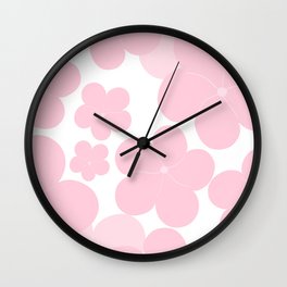 Pink Flower Dream #1 #decor #art #society6 Wall Clock