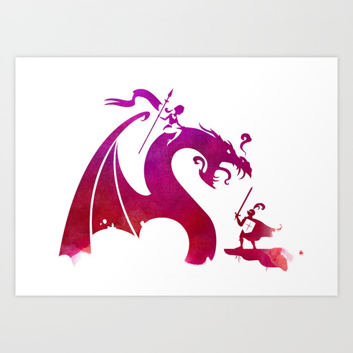 The Dragon Slayer Art Print