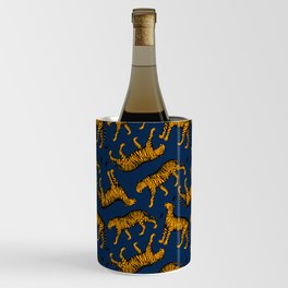 Tigers (Navy Blue and Marigold) Wine Chiller