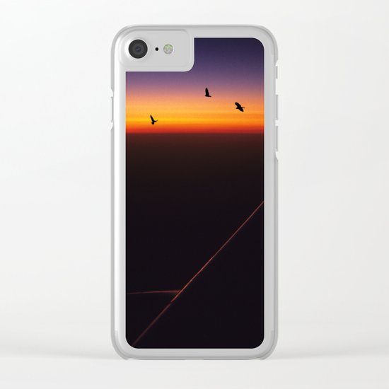 Boeing Sunset Clear iPhone Case