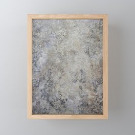 Cool Tone Marble Texture  Framed Mini Art Print