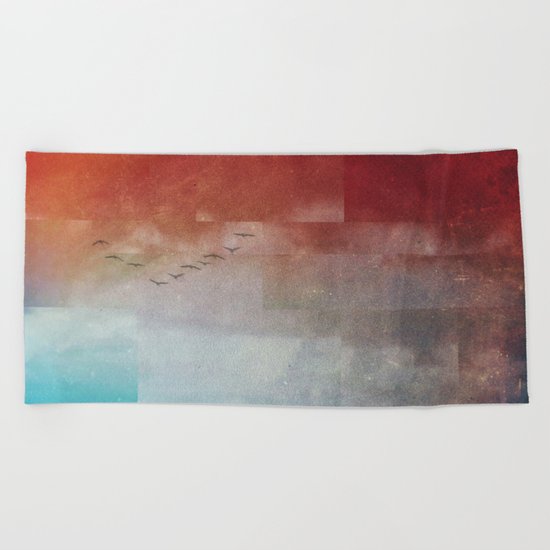Fractions A86 Beach Towel