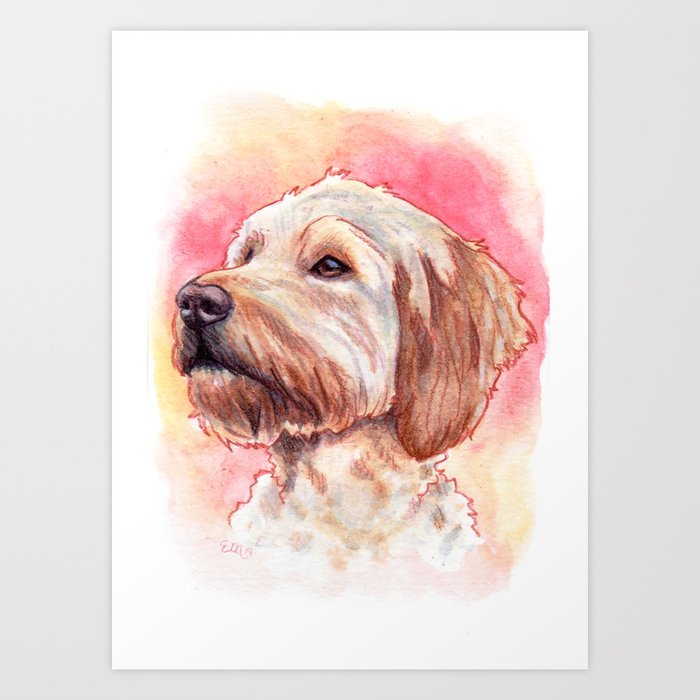 Goldendoodle Art Print