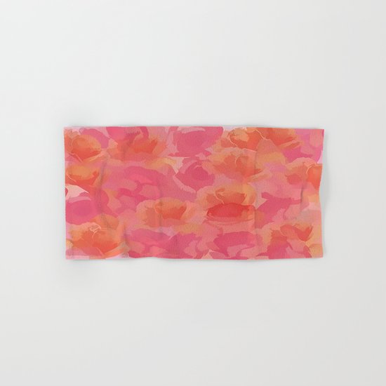 Soft Rose Bouquet Abstract Hand & Bath Towel