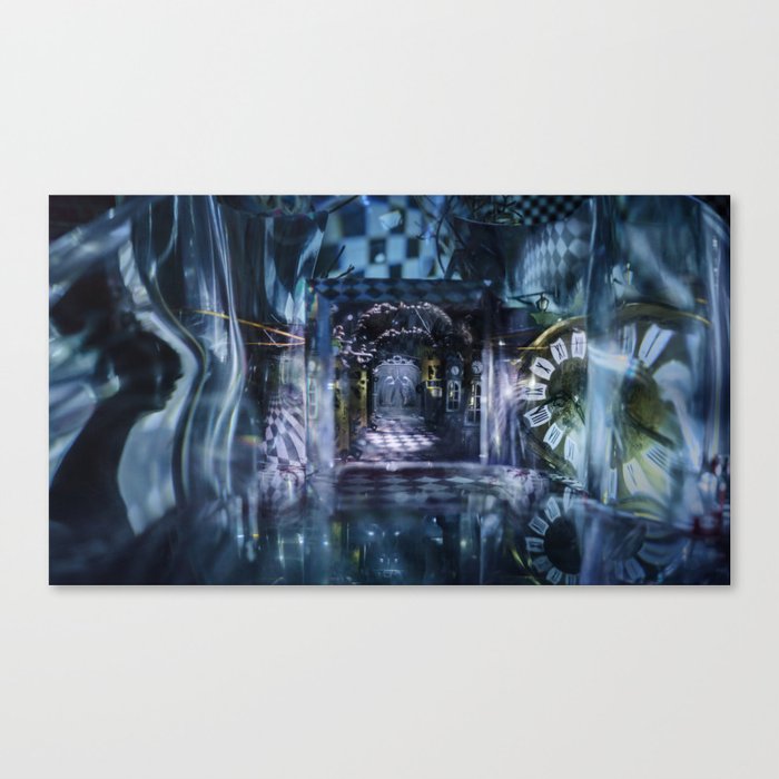 The portal - A Burtonesque Alice in wonderland room Canvas Print