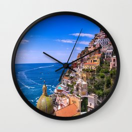 Love Of Positano Italy Wall Clock