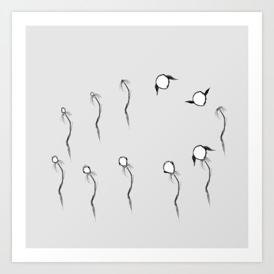 Lightning-bug's birth Art Print
