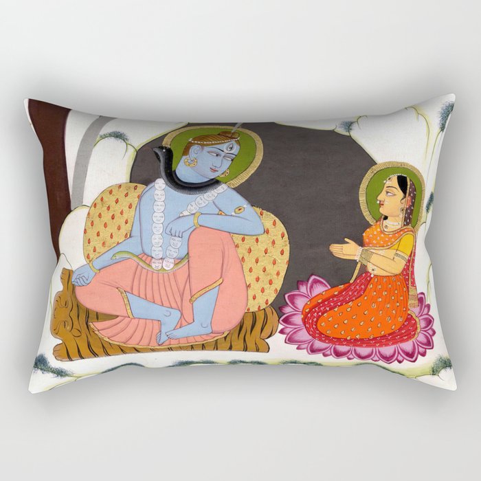 Shiva and Parvati Rectangular Pillow