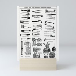 Garden Tools Implement Catalogue Mini Art Print