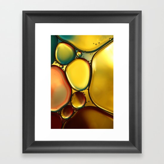 Oil & Water Abstract II Framed Art Print