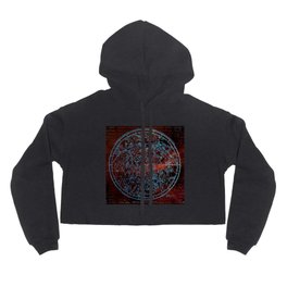 Celestial southern hemisphere constellation Venetian crimson red astrological constellations / astronomy zodiac - bracken house wheel of fortune starry night gold leaf portrait star sign of the heavens Hoody
