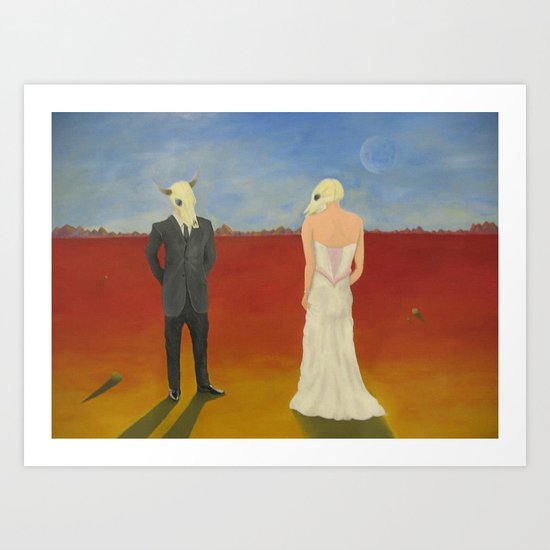 The Odd Wedding Art Print