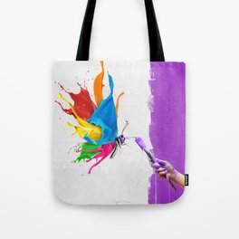 Colour Butterfly Tote Bag