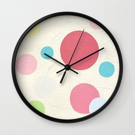 Circles by Christie Olstad Wall Clock | Kandisky, Modern, Shapes, Colorfulcircles, Painting, Minimalist, Bold, Festive, Happyvibes, Abstractart 