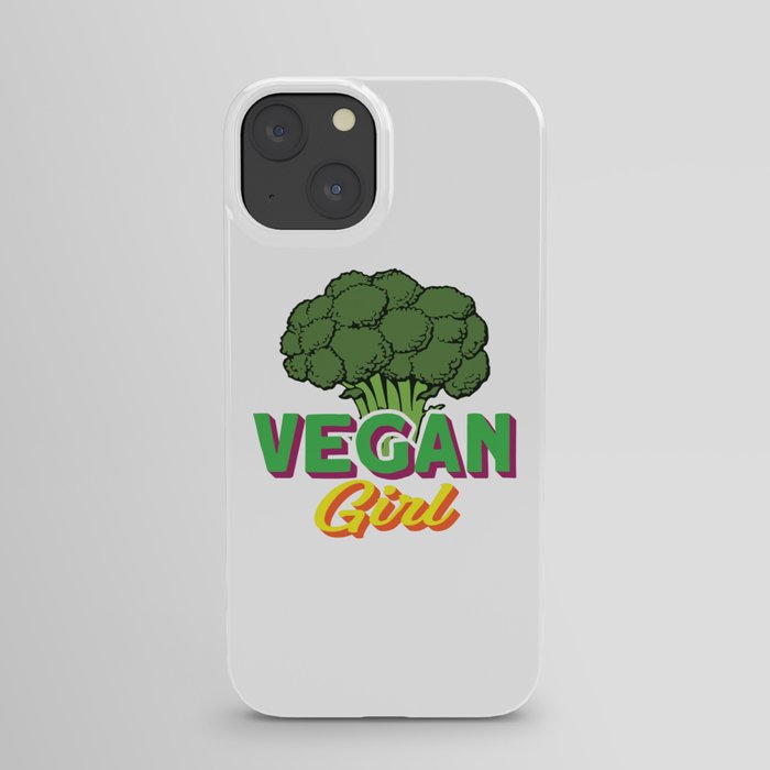Vegan Girl Brokkoli iPhone Case