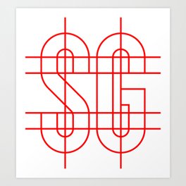 Studio Glmn (SG) logo Art Print