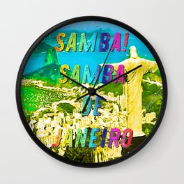 Samba de Janeiro – A Hell Songbook Edition - Paralympic Games Rio de Janeiro - Brazil Wall Clock
