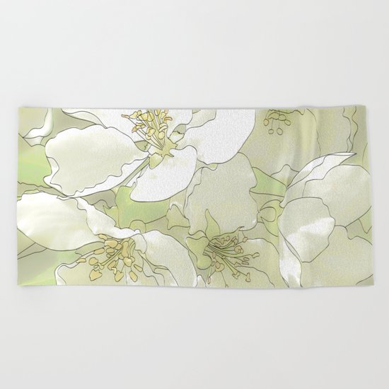 flowers Beach Towel