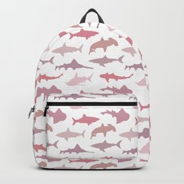 Pink Sharks Backpack