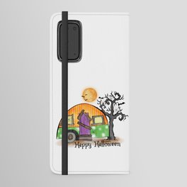 Happy Halloween witch camper halloween Android Wallet Case