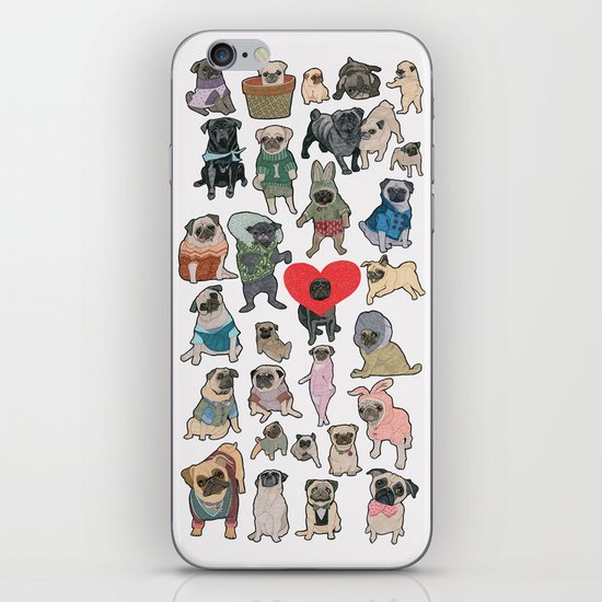 Pugs iPhone & iPod Skin