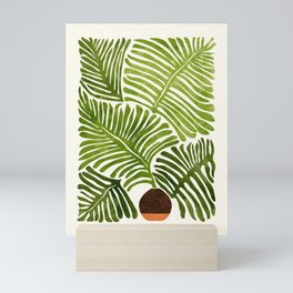 Summer Fern Simple Modern Watercolor Mini Art Print