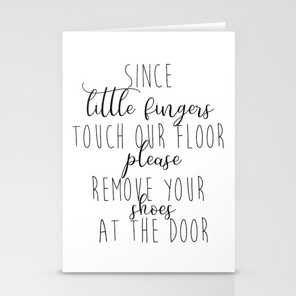 Since Little Hands Touch Our Floor Sign With Baby Hands Graphic Please Remove Shoes Instant Download DIGITAL FILE Only