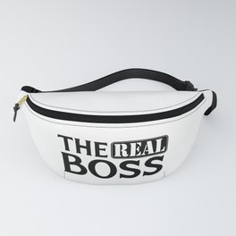 The Real Boss Funny Couples Quote Fanny Pack