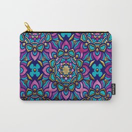 Mosaic in Purple & Gold Carry-All Pouch