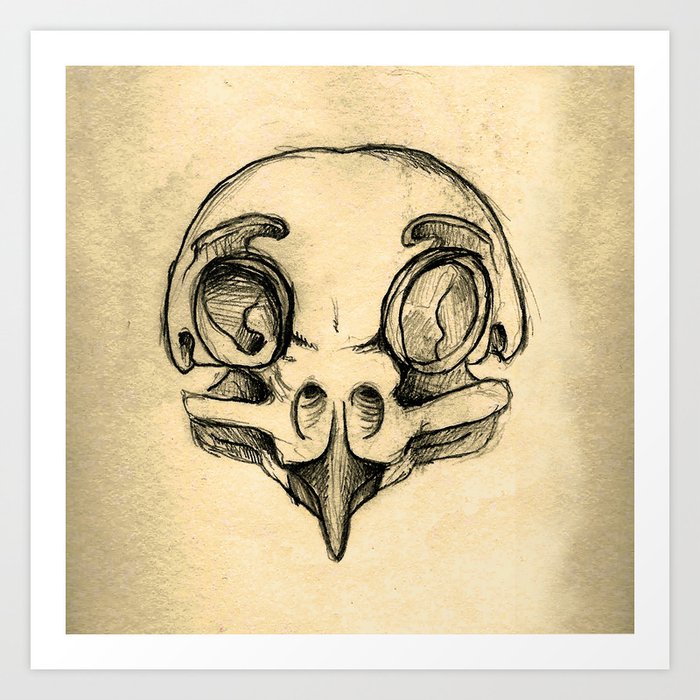 Skull Art Print, Death Art Print, Skull Print, Pencil Drawing
