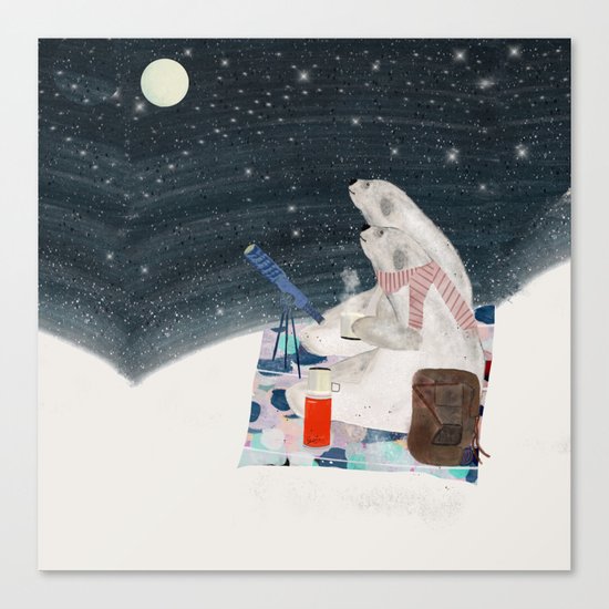 the stargazers Canvas Print
