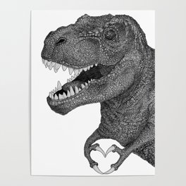 Dino Love Poster