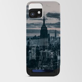 New York City Manhattan skyline double exposure iPhone Card Case