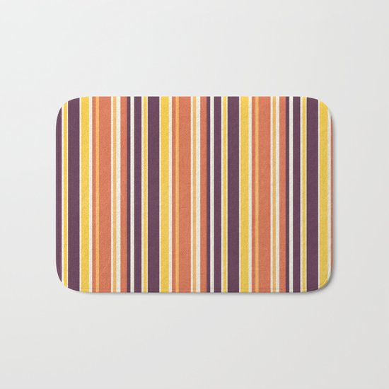Happy Vertical LInes Bath Mat