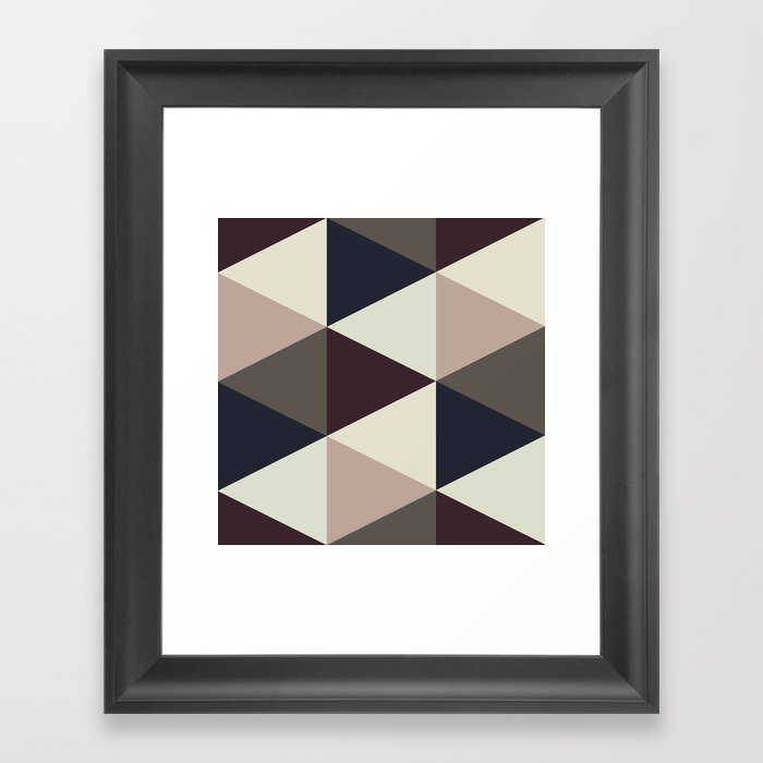 Triangle Sundae Framed Art Print