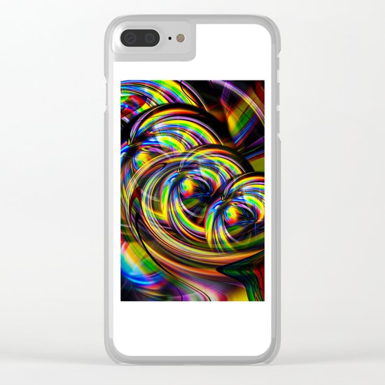 Abstract Perfection 53 Clear iPhone Case