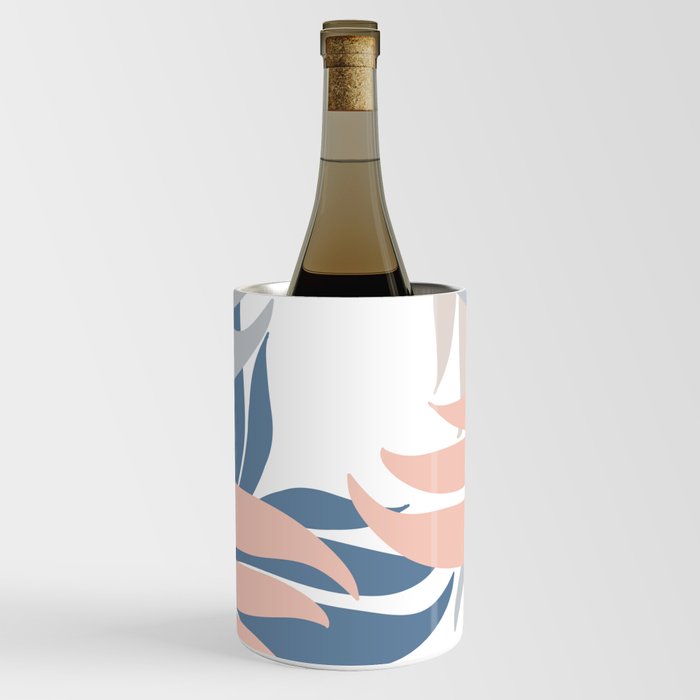 Cool-tone Leaf Pattern Wine Chiller