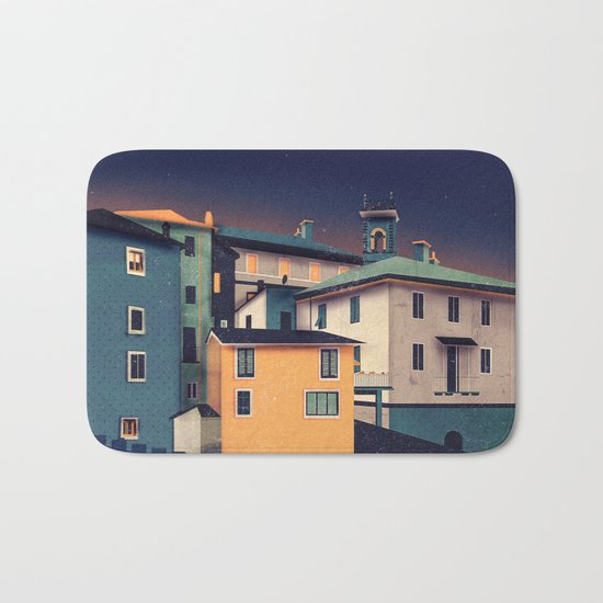 Castles at Night Bath Mat