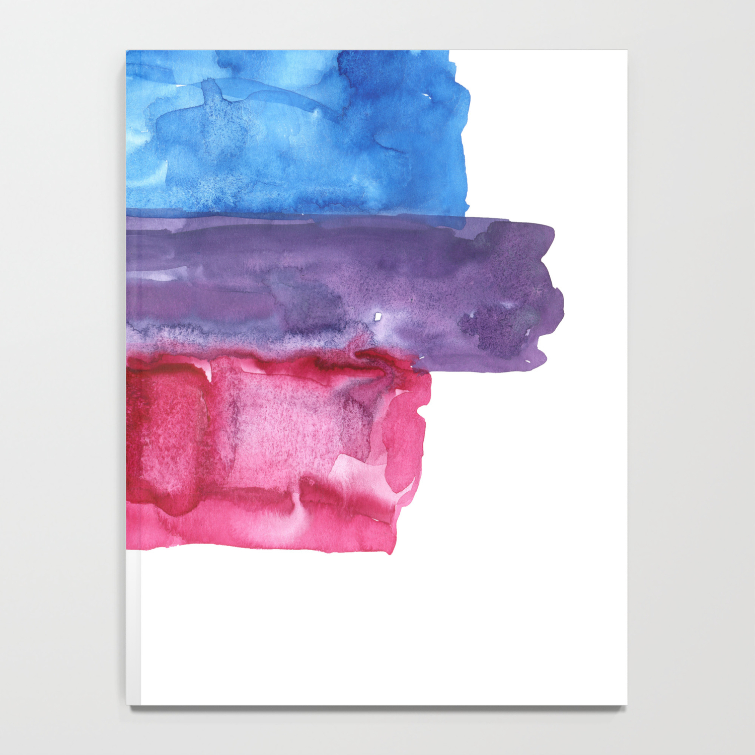 Bisexual Watercolor Flag Notebook By Mantrapop Society6