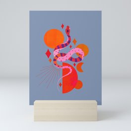 Abstraction_SNAKE_WILDERNESS_SUN_MOONLIGHT_POP_0528M Mini Art Print