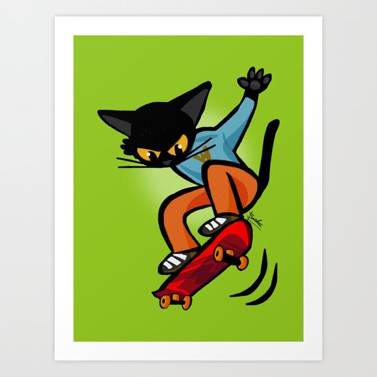 Skateboard Art Print