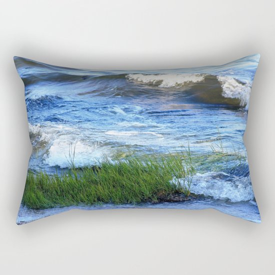 Soft Rolling Waves - 2 Rectangular Pillow