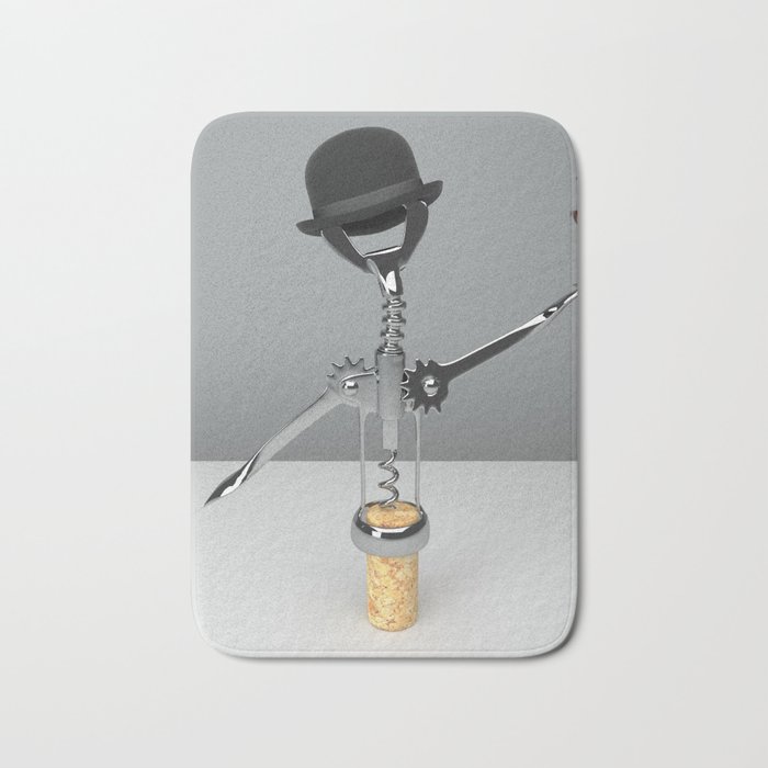 The surreal mr Corkscrew  inviting for party Bath Mat