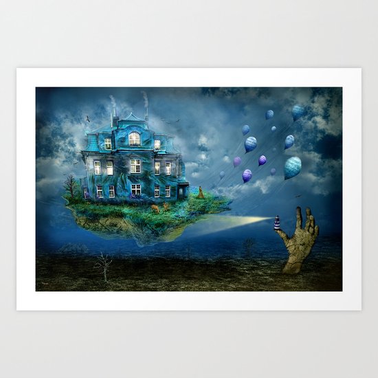 A journey with the wind Art Print