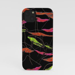 forest of the magic mushrooms at night  iPhone Case