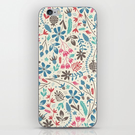Retro Blooms iPhone Skin