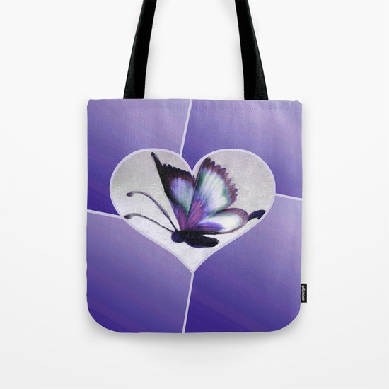 Butterfly Love - Purple Tote Bag