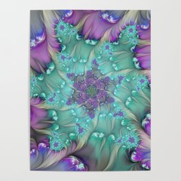 Find Yourself, Abstract Fractal Art Poster