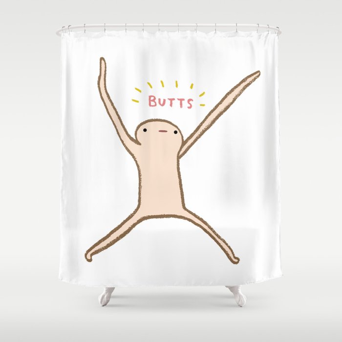 Honest Blob - Butts Shower Curtain